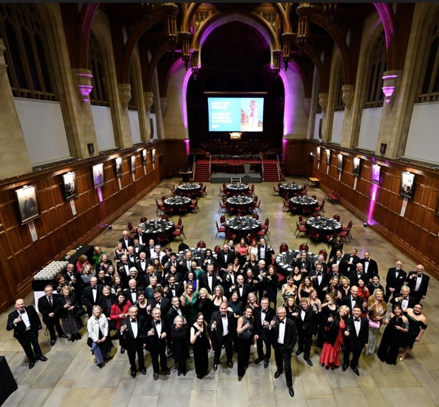 University of Bristol law School academics, alumni and students gathered in the Wills Memorial Building Great Hall at a gala dinner to celebrate the Law School's 90th birthday.